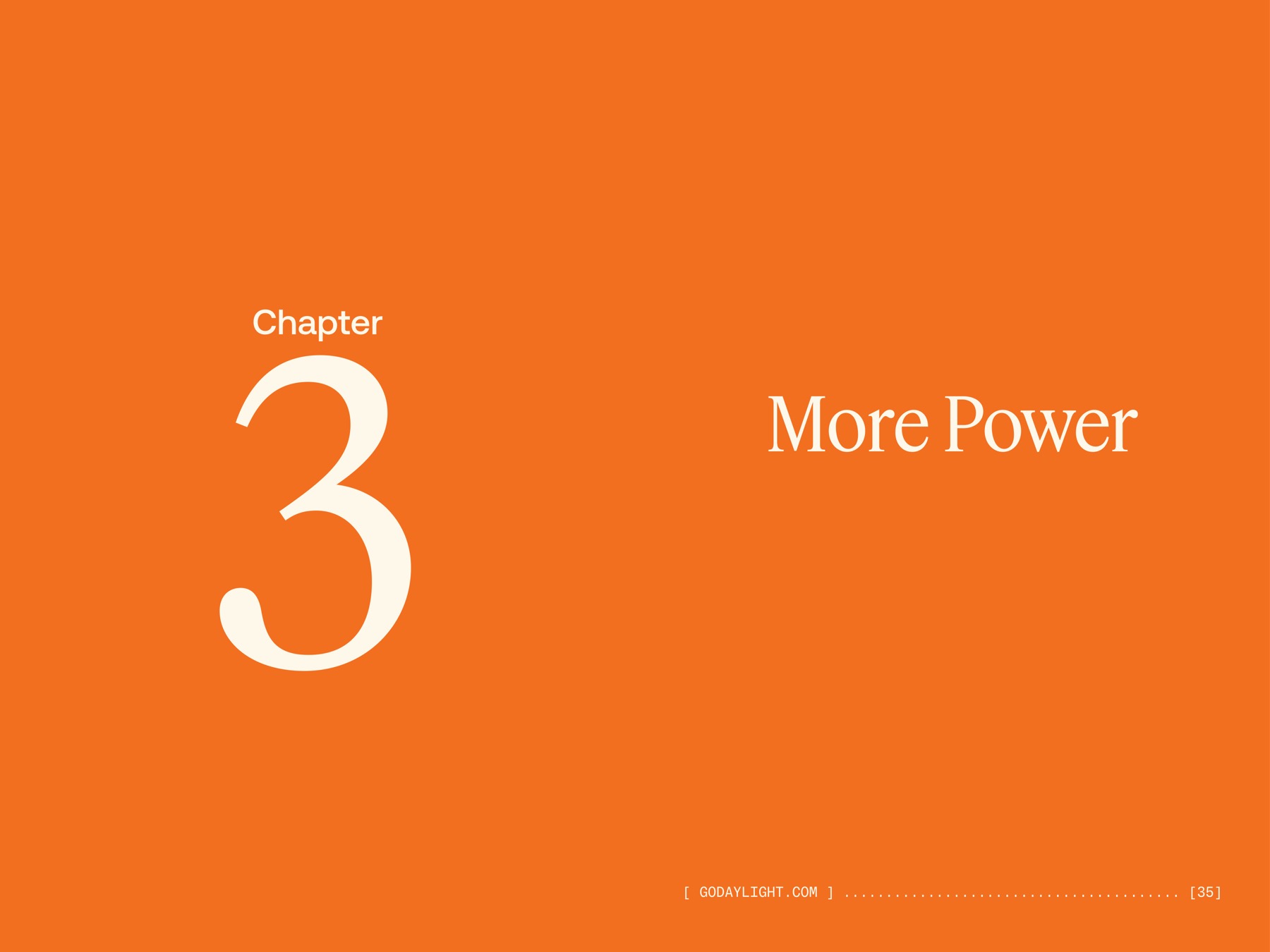 Chapter 3 — More Power